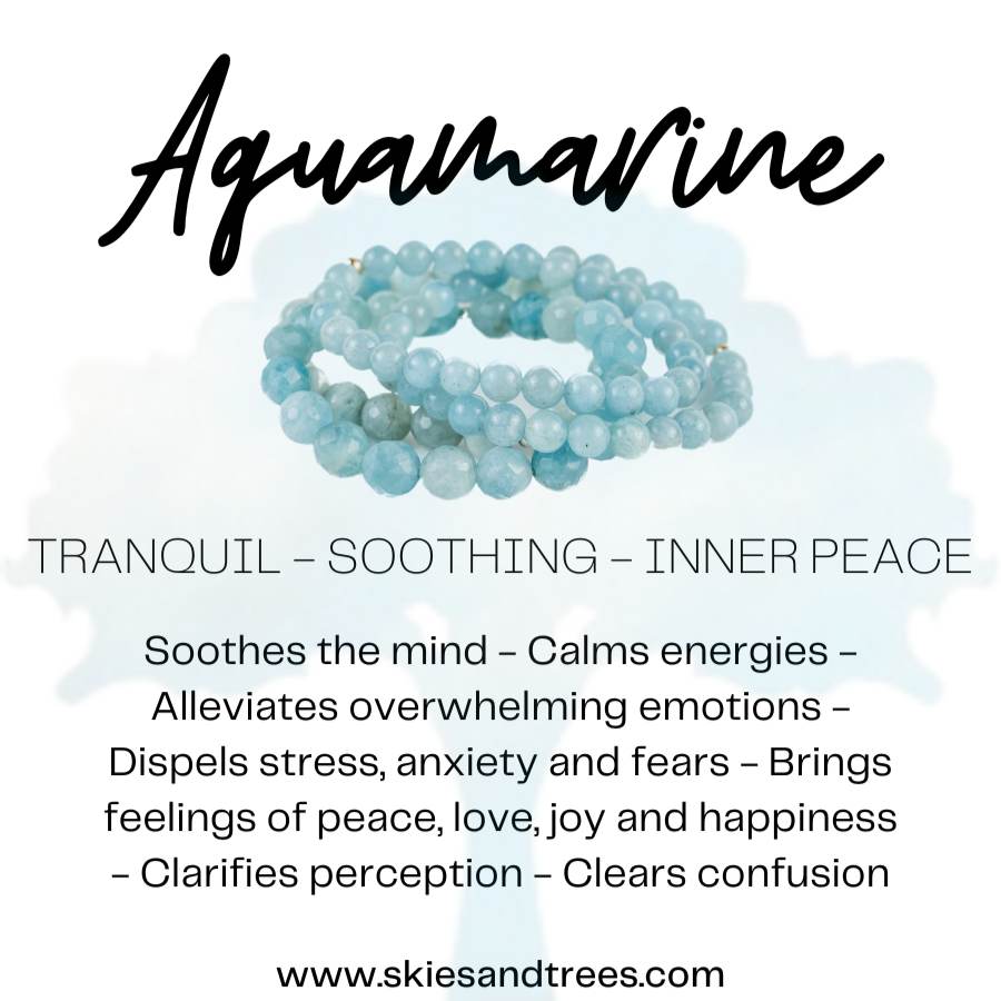 Power of Three Aquamarine Stack - Calmness & Clarity