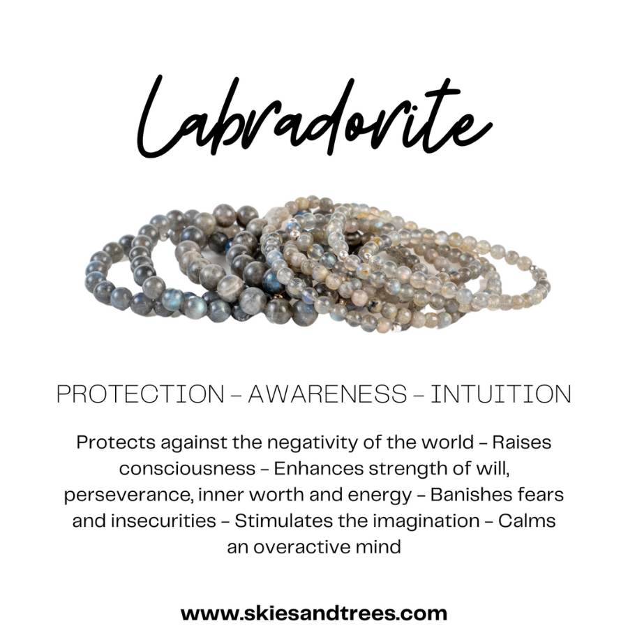 Labradorite Bead Bracelet – Mystical Protection & Transformation