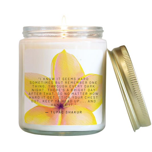 Inspirational Quote Candle: Keep Ya Head Up