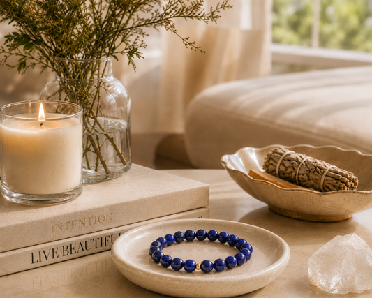 Lapis Bead Bracelet