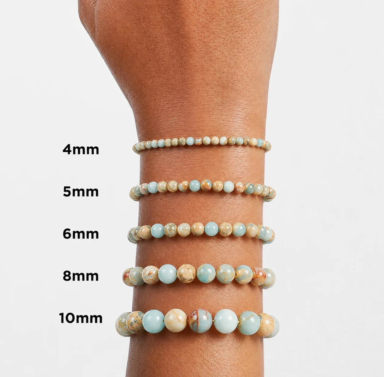 African Opal Bead Bracelet