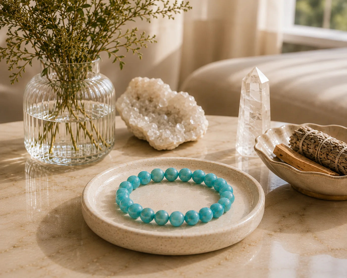 Amazonite Bead Bracelet