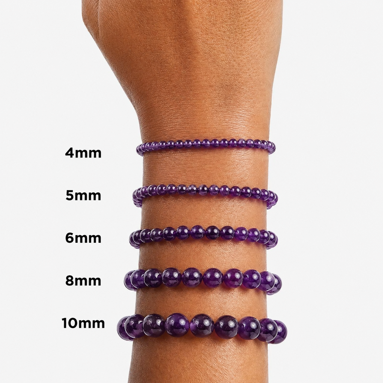 Amethyst Bead Bracelet