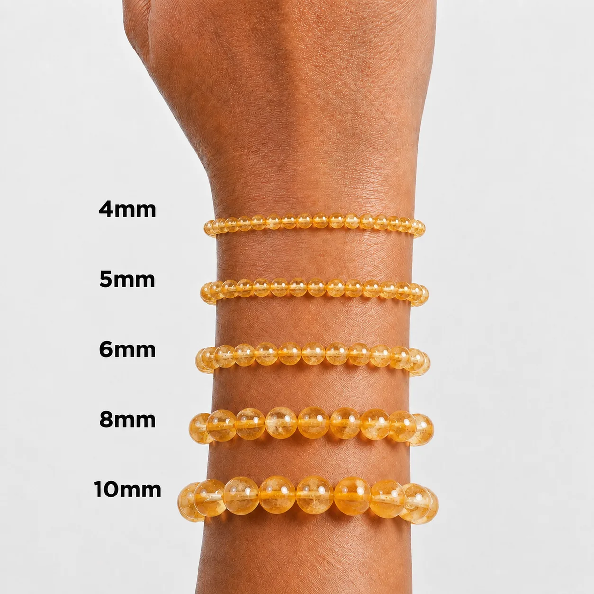 Citrine Bead Bracelet