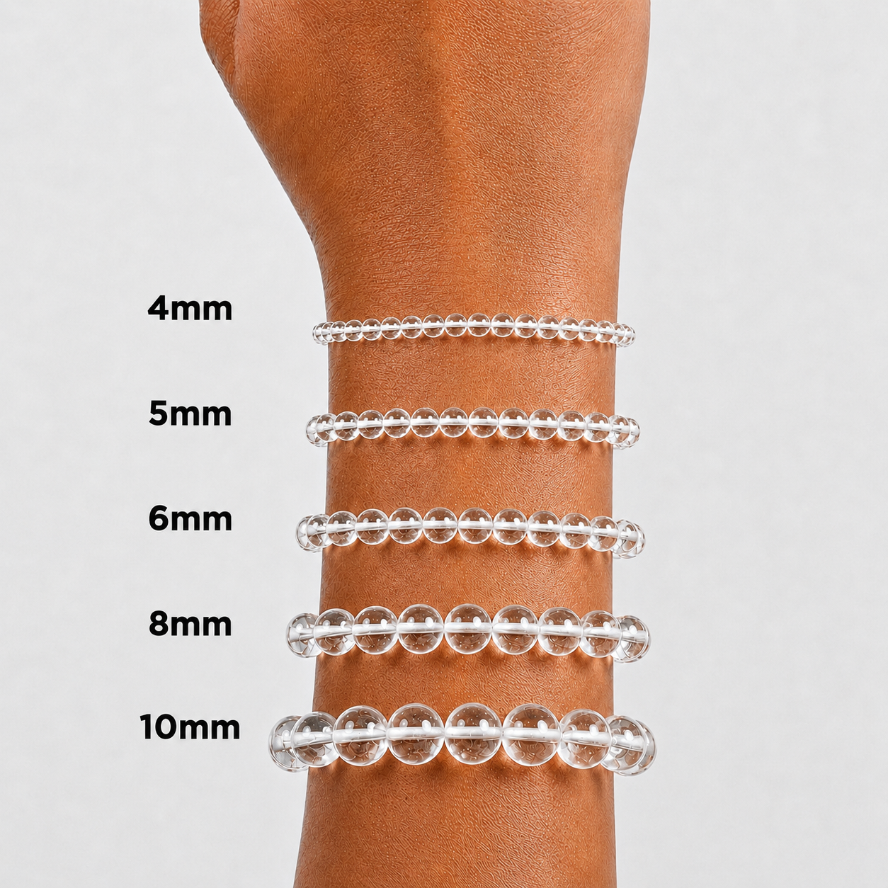 Clear Quartz Bead Bracelet