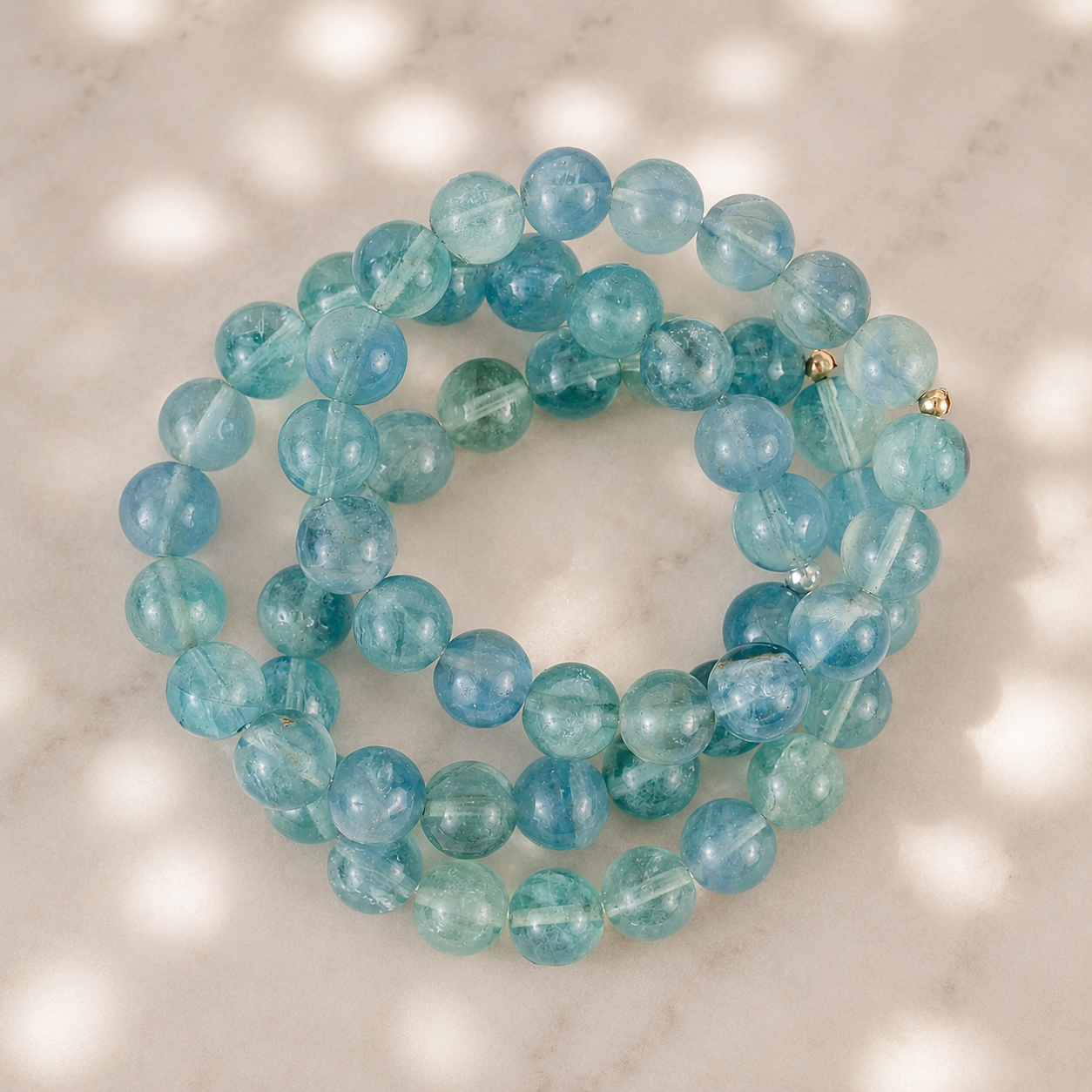 Fluorite Bead Bracelet