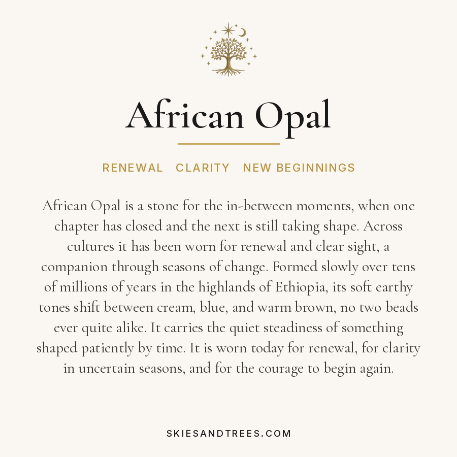African Opal Bead Bracelet
