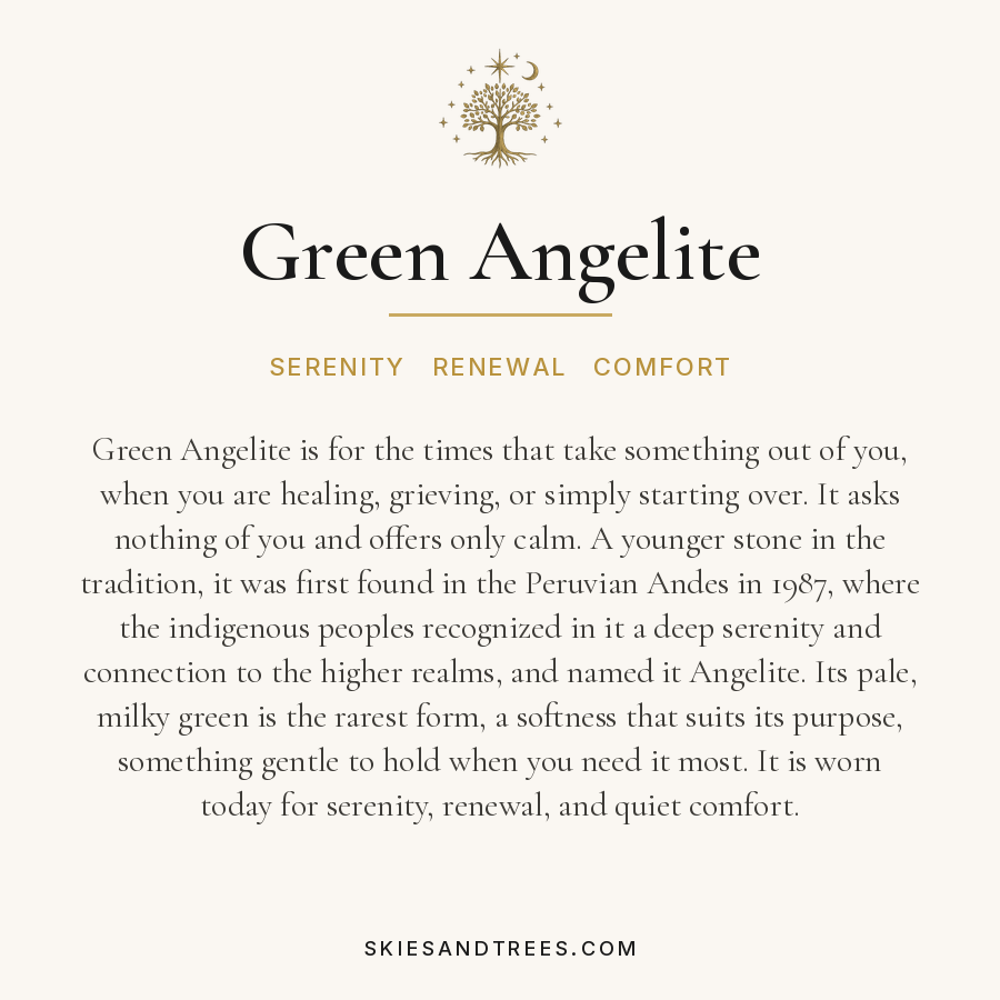 Green Angelite Bead Bracelet