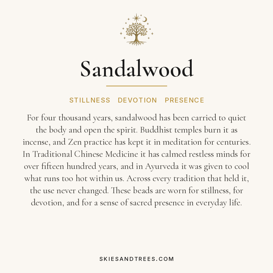 Sandalwood Bead Bracelet