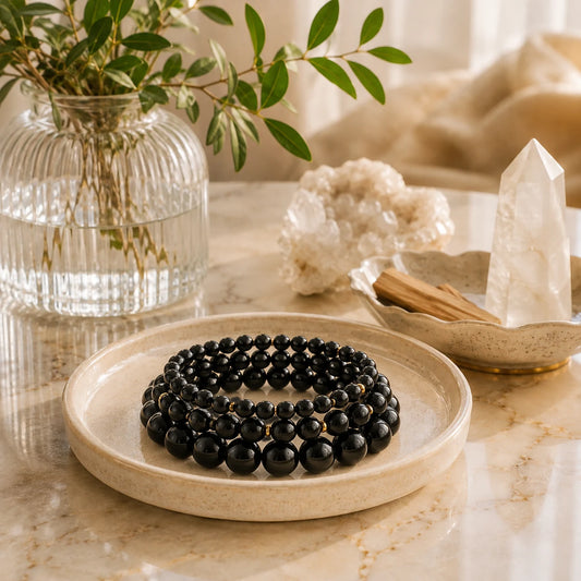 Onyx Bead Bracelet