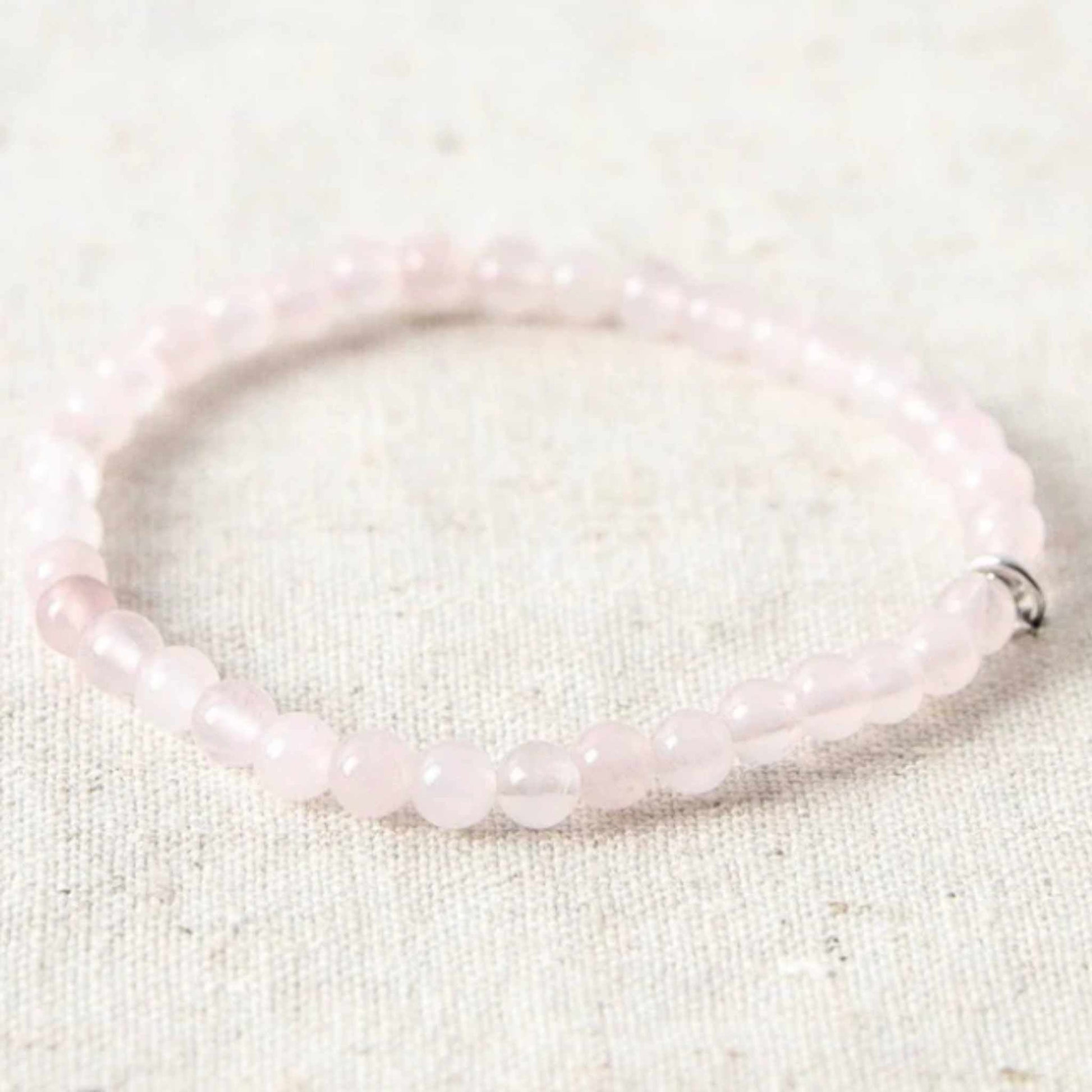 Rose Quartz Bead Bracelet - Love & Harmony - Skies & Trees