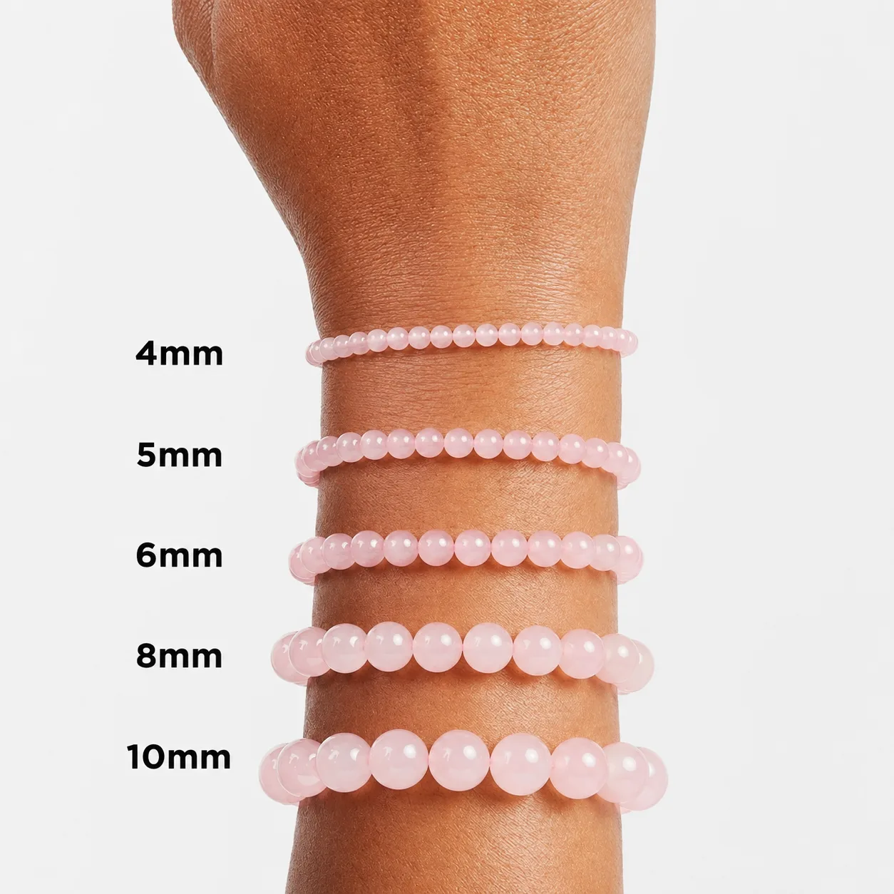 Rose Quartz Bead Bracelet