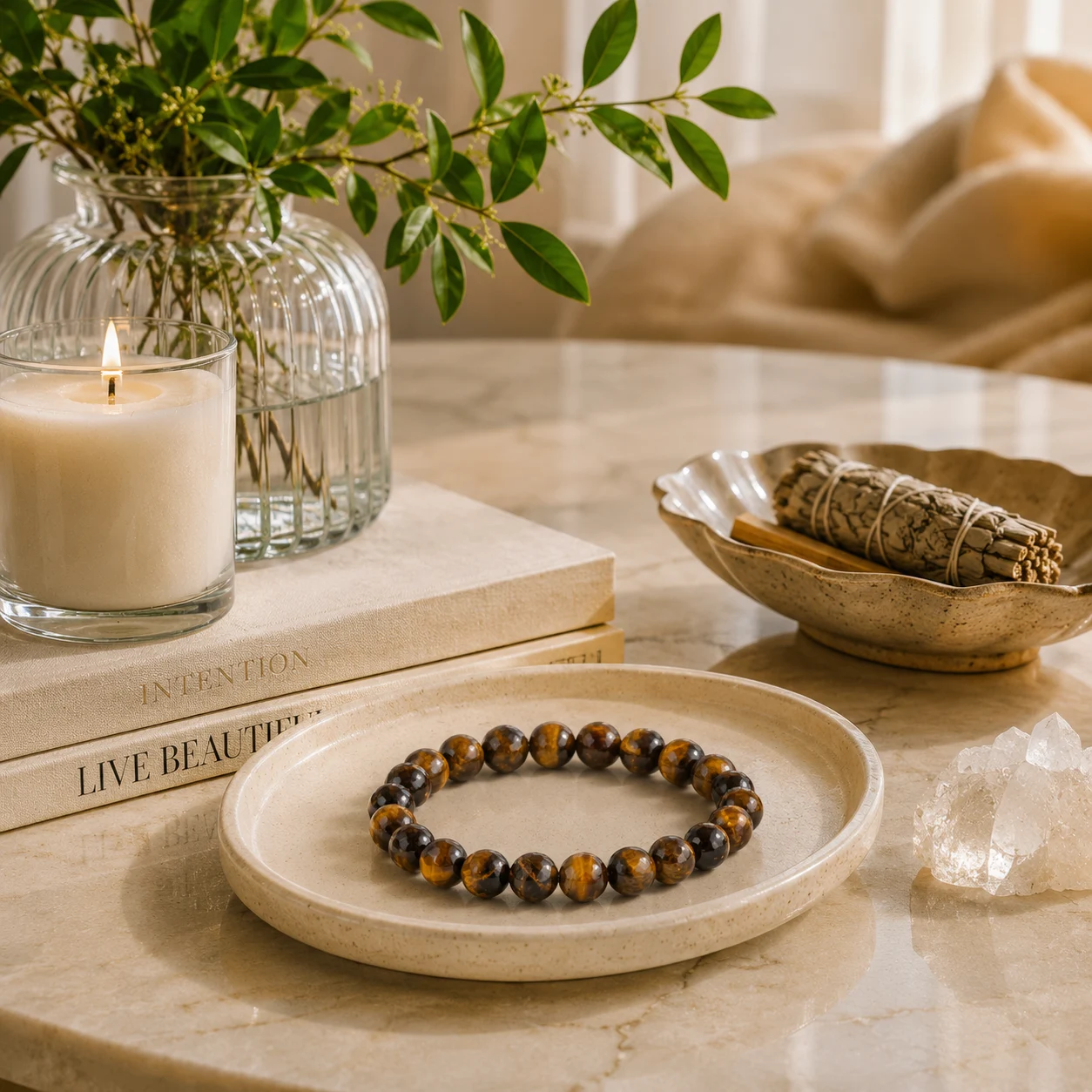 Tiger's Eye Bead Bracelet